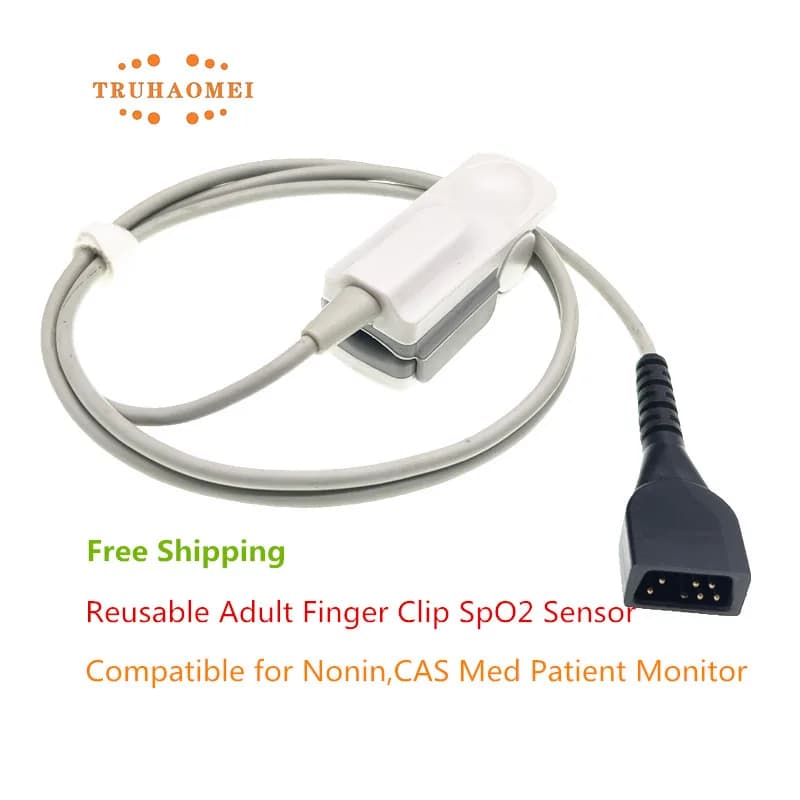For Nonin 7 Pin SPO2 Sensor 8500 8700 reusable adult pediatric neonatal pulsossimeter probe SAO2 patient monitoring heart rate