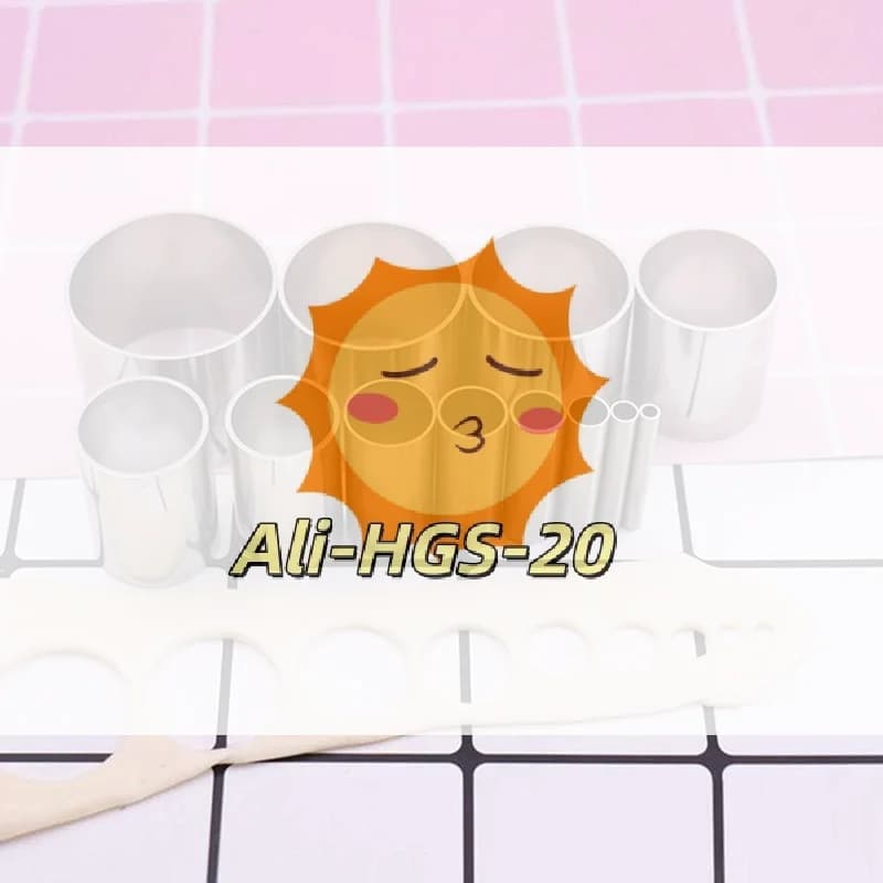 12PCS Circle Shape Cutter Set Hollow Punch Stamps for Polymer Clay Biscuit Cookie Baking Fondant Art DIY Craft Projects