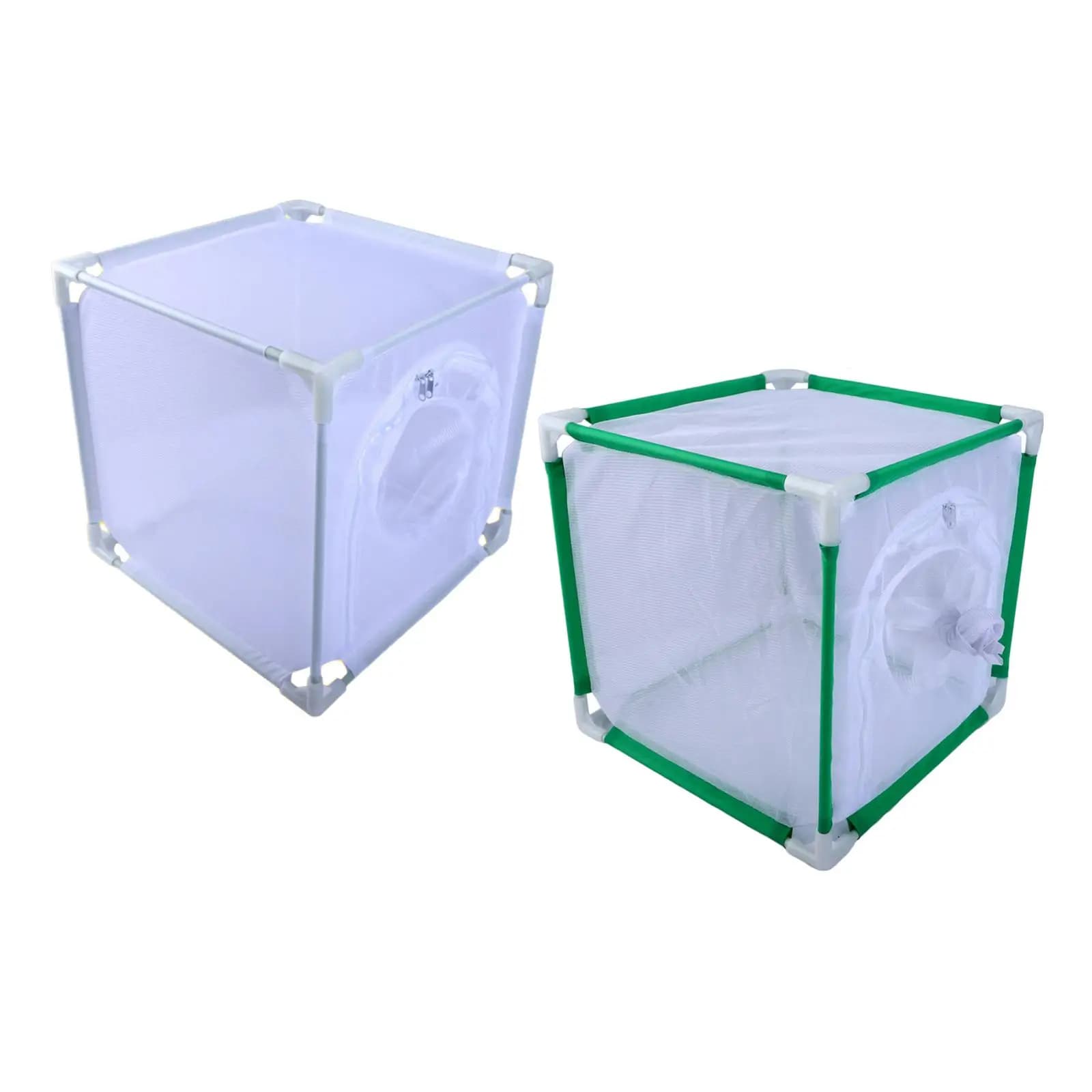 Gabbia per abitat a farfalla traspirante con manica con due cerniere Copertura protettiva Gabbia ornamentale per cortile interno ed esterno