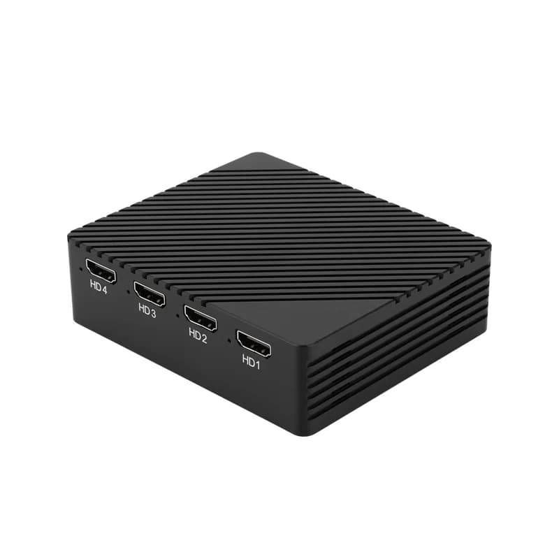 Scheda di acquisizione video HDMI a 4 canali Acquisizione audio e video multicanale ad alta definizione 1080P, trasmissione/registrazione/monitoraggio dal vivo