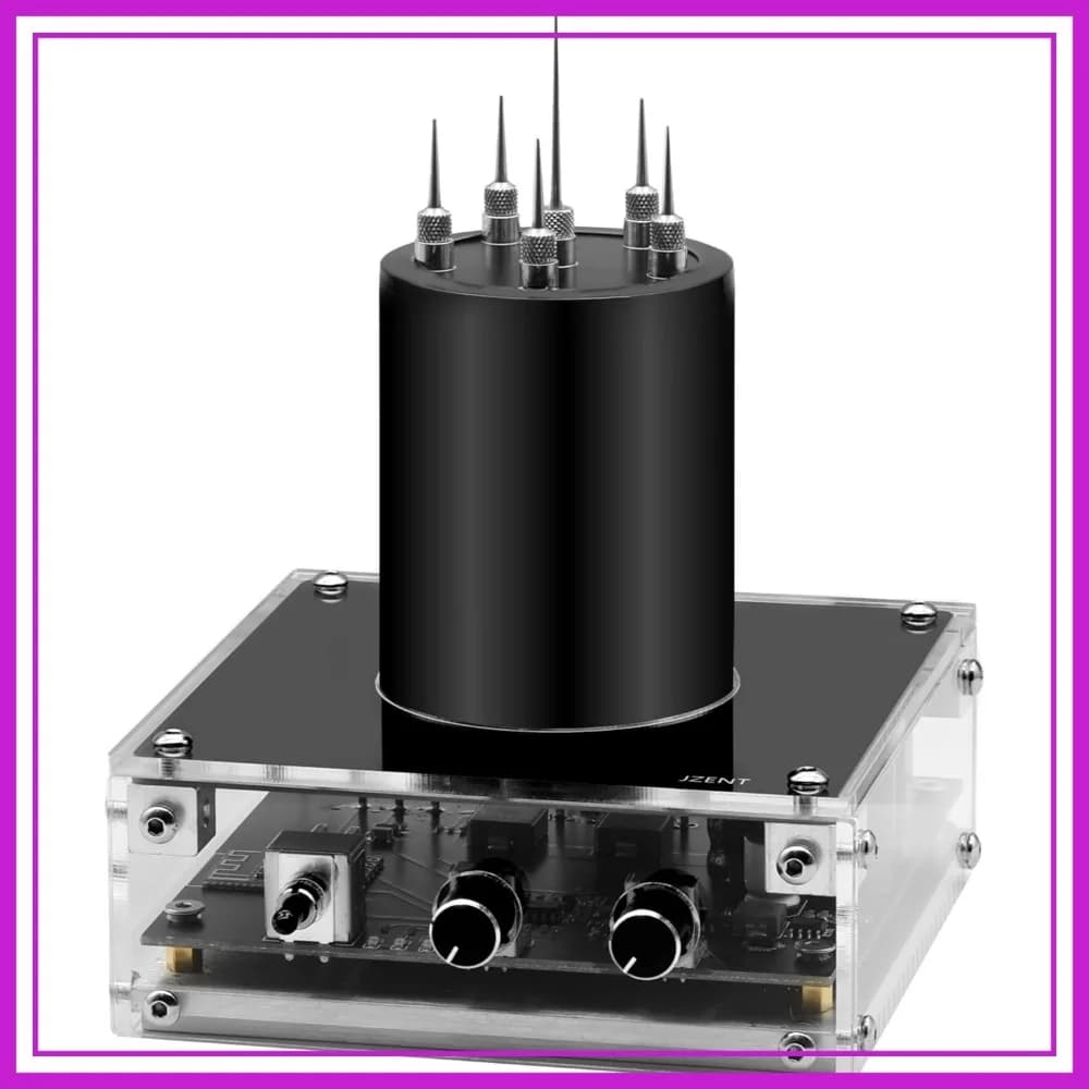 Bobina di Tesla Bluetooth SSTC, Generatore di Arco al Plasma da Tavolo, Altoparlante, Modello Didattico per Trasmissione Wireless