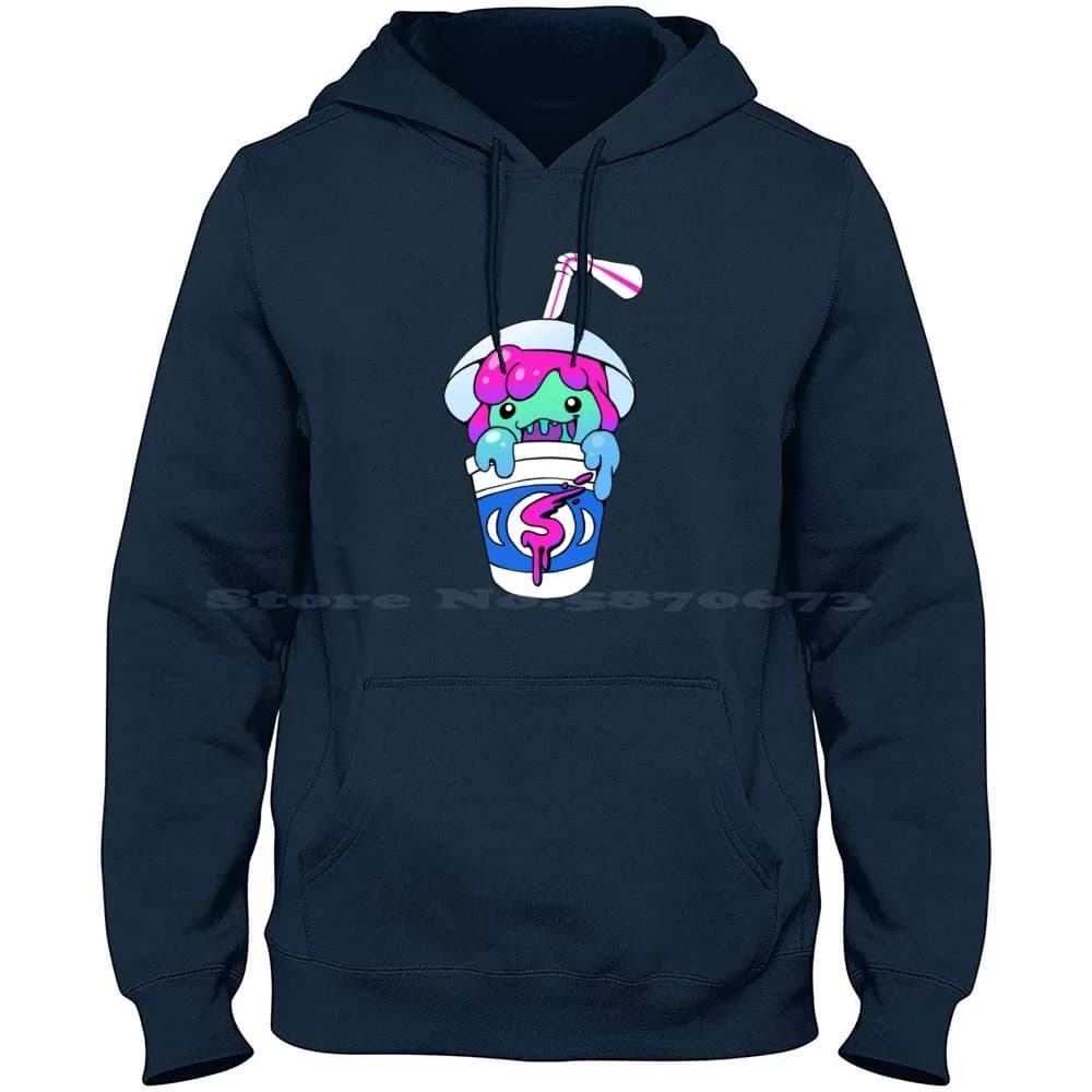 Maglietta con cappuccio Slushii 100% puro cotone