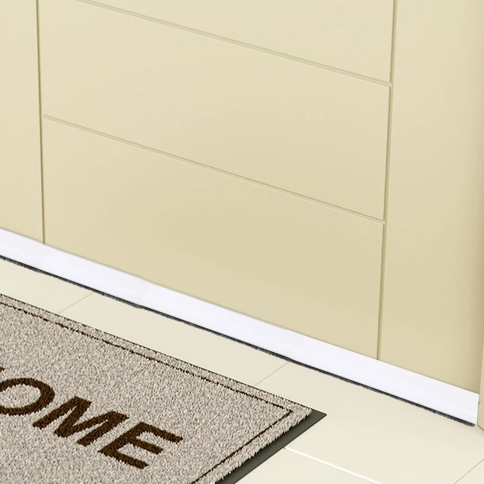 Guarnizione Adesiva per Porte, Striscia Isolante da 1 Metro, Isolamento Acustico e Antipolvere per Porte