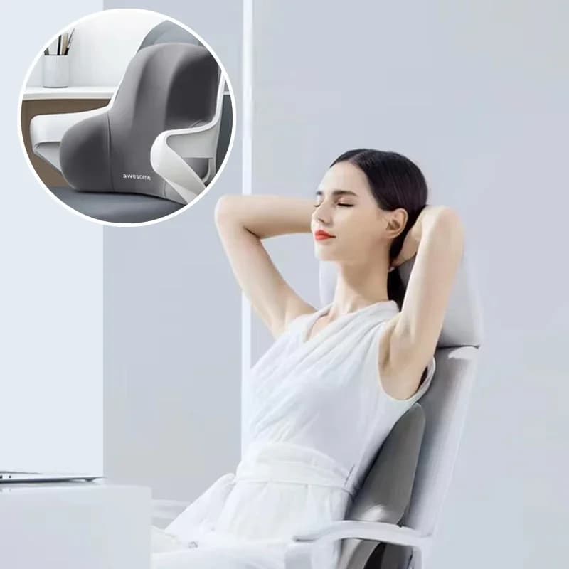 Memory Foam Cushion for Office Chair with Lumbar Support, for Back Pain Pain, Washable Coating, Dental System for Desk Chair