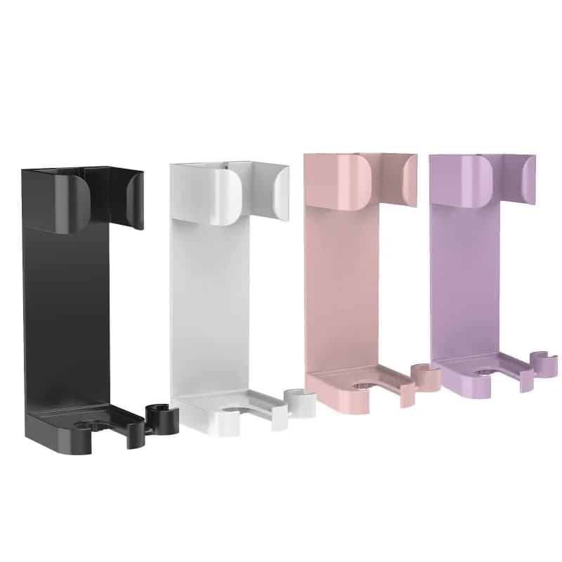 Iron door hair dryer, clothes rack for hair dryer, non-perforated bathroom holder, multifunctional wall