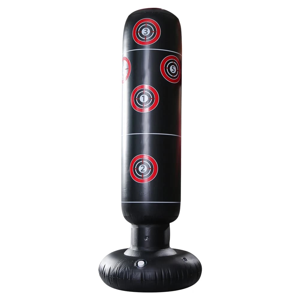 Inflatable boxing bag for practical column targets Boxing bag with instant bounce back movement Kickboxing bag for children and adults