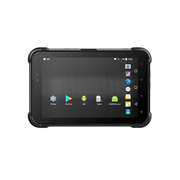 Tablet PC Industriale Robusto da 8 Pollici 4G Android 12.0 Impermeabile IP67 con Lettore di Impronte Digitali e Codici a Barre PDA Industriale