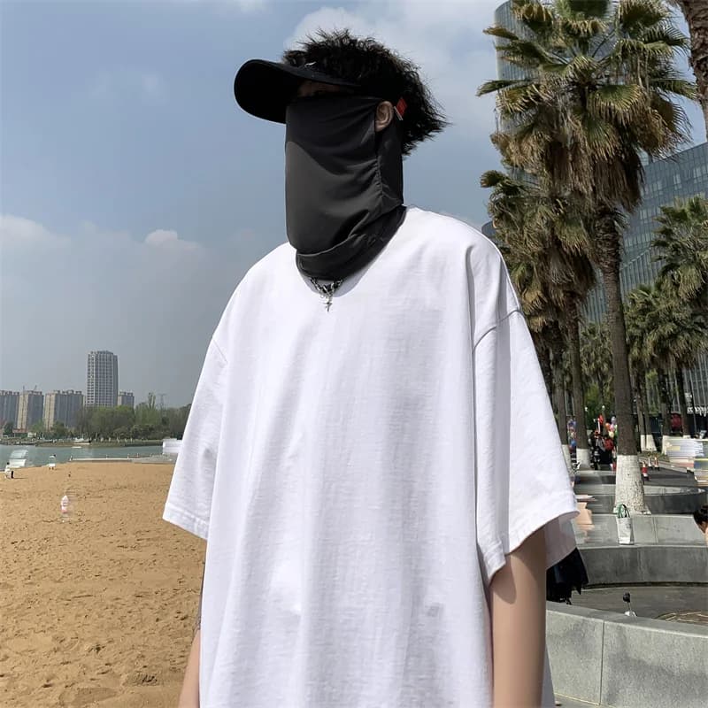Unisex Fashion Face Mask in Ice Silk, Complete Solar Protection for Face and Hill, Summer Scarf Anti-Ray Ultraviolet for Young