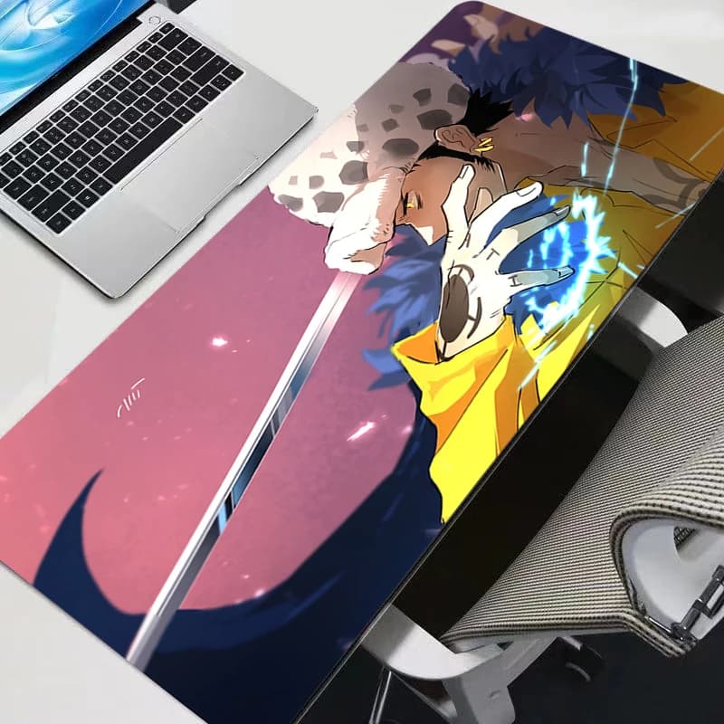 Tappetino per mouse Kawaii Anime Cute Girl, tappetino da scrivania per computer da gaming, accessori One Piece, mousepad resistente