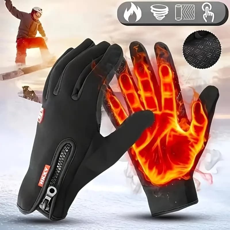 Cycling Gloves Simple Fashion Winter Men Women Gloves Touch Screen Warm Outdoor Sports Cycling On Road Pendolarism Fishing Ski