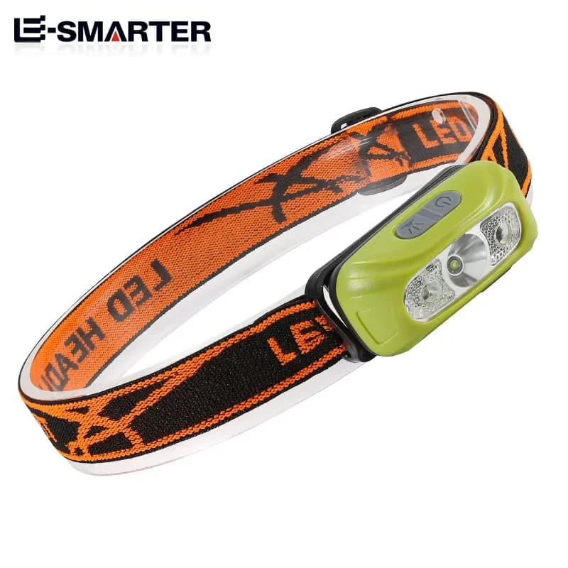 Mini lampada frontale portatile con sensore LED forte torcia frontale ricaricabile USB per pesca notturna fari da campeggio lanterna anteriore