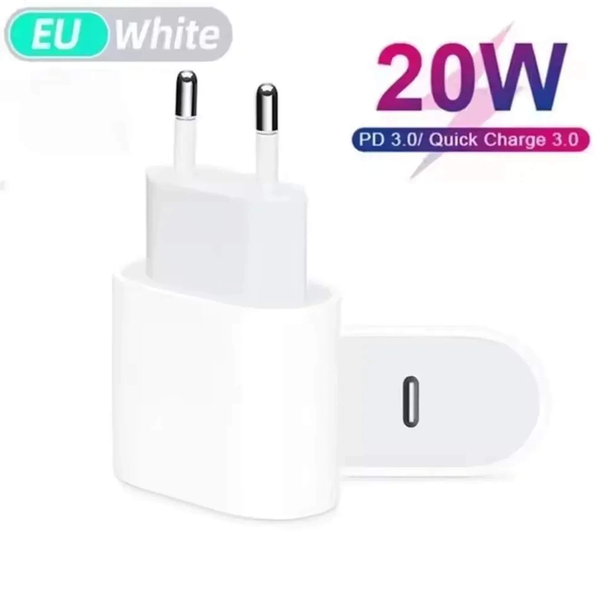 20W EU Plug Travel USB Wall Charger Fast Charging For iPhone 7 8 Plus 13 12 11 14 Pro Mini X XS Max XR Mobile Phone Adapter