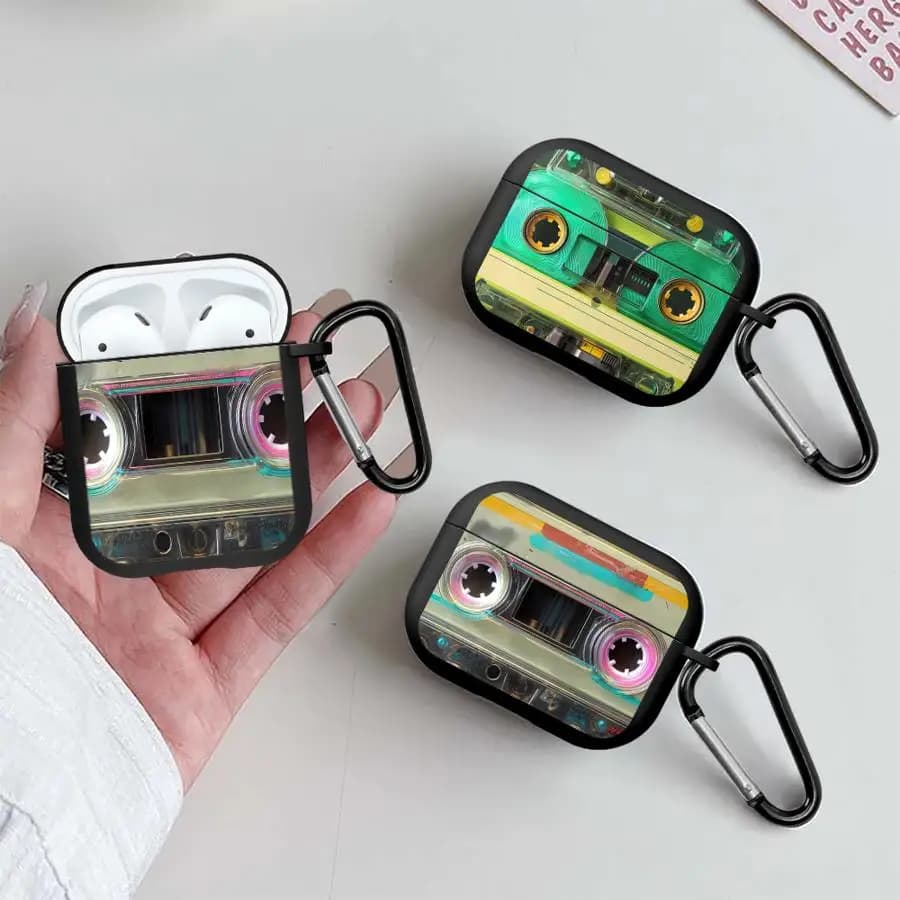 Nostalgic magnetic tape headset for Airpods Pro2 1 Pro3 Pro 2 3 4