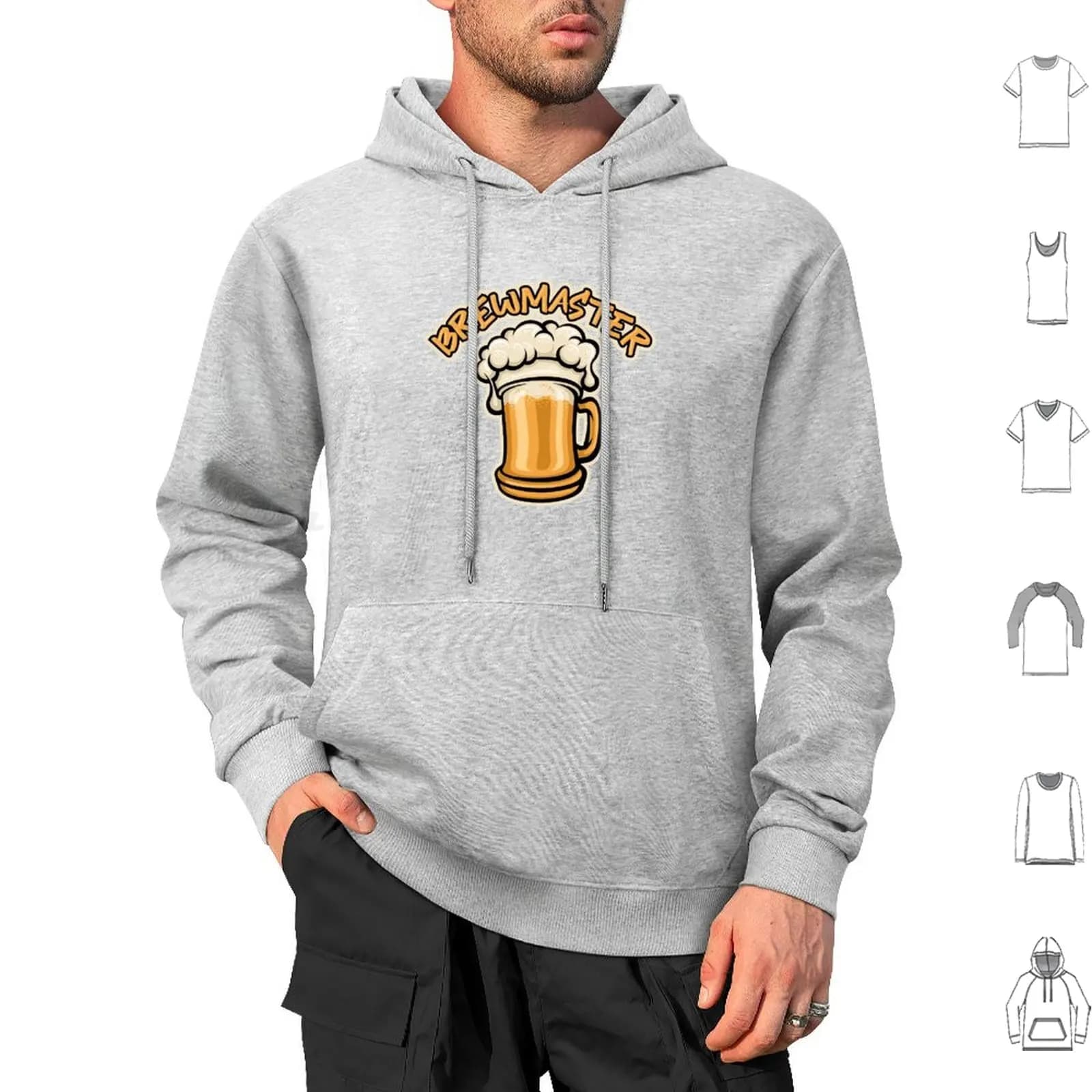 The Brewmaster Need A Beer Mug Felpa con cappuccio in cotone a maniche lunghe Birra Cerveja Bier Pint Schiuma Brewmaster Birra Homebrew