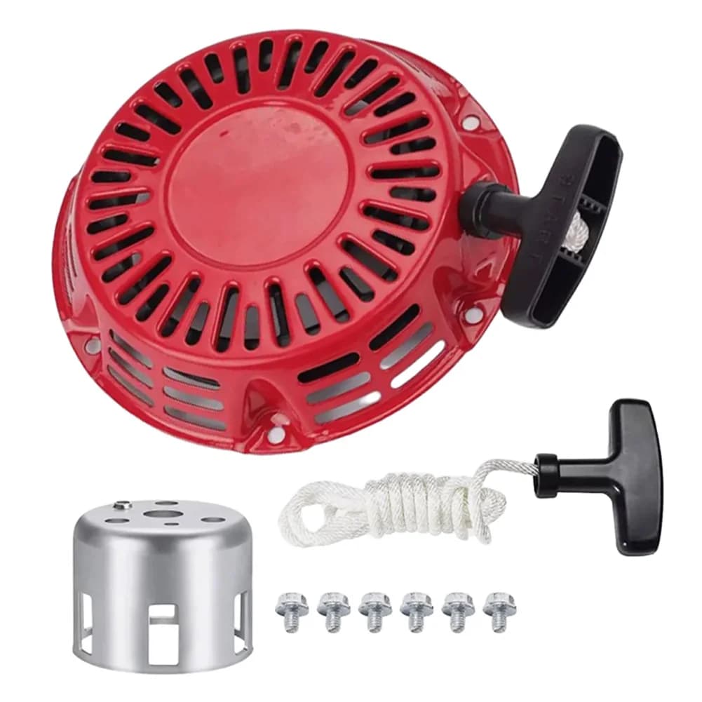 Gruppo avviamento a strappo del motore per GX120 Per GX160 Per modelli GX200 Sostituzione avviamento a strappo con corda e hardware