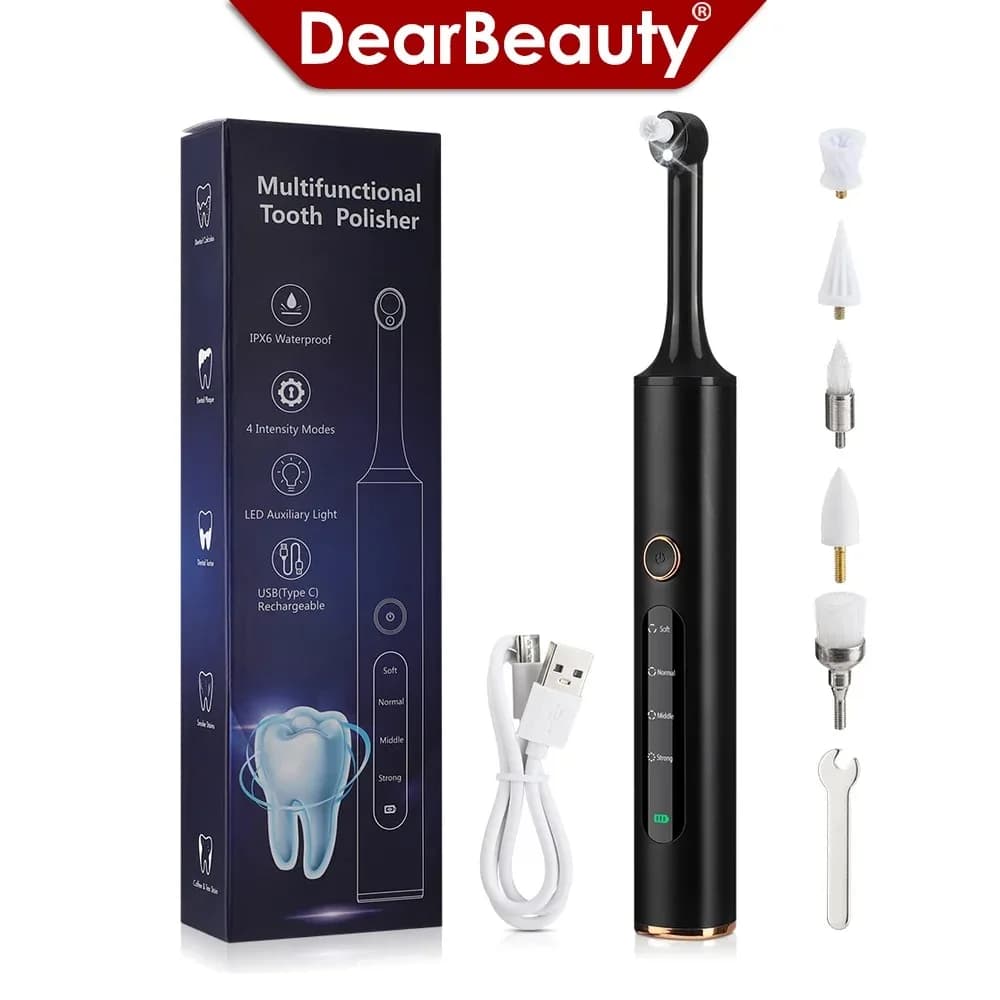Electric Dentale Denti Ultrasonic Polisher Detergent Tooth Irrigator Oral Calculator Macchia Placca Removal Tartarus Tooth Whitening Kit