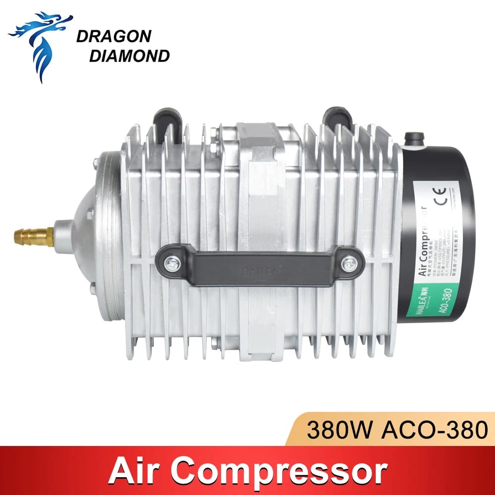 ACO-380 380W Pompa d'aria Compressore Elettrico Laser magnetico Assitant aria 220V per macchina da taglio per incisione laser CO2
