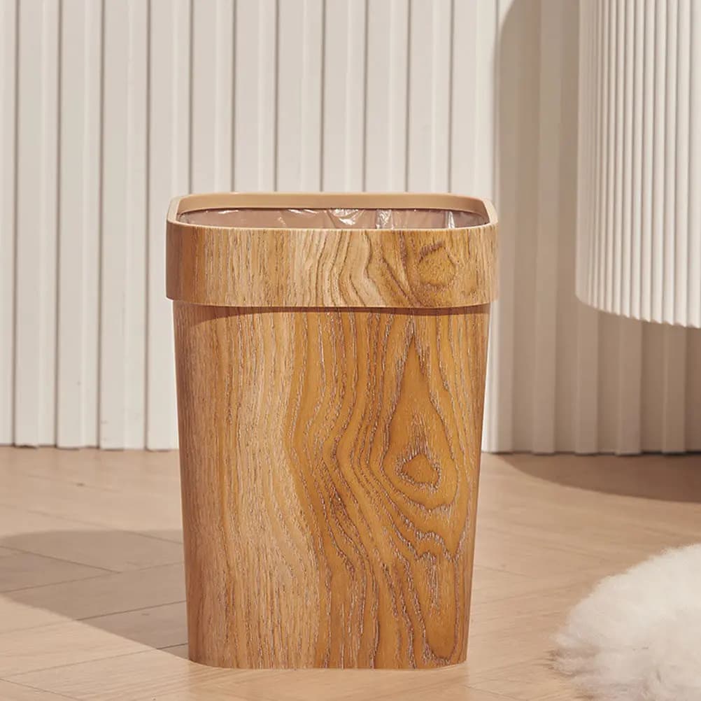 Contenitore Professionale per Rifiuti da Scrivania, Robusto Cestino in Plastica per Carta e Rifiuti per Casa, Ufficio, Bagno, Ripostiglio, Stanza dei Bambini, Armadio