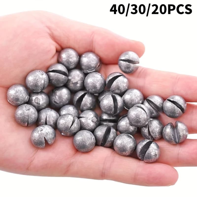 TAKBAS Split Shot Fishing Weights Sinkers, Lead Fishing Sinkers Weights, Removable Round Fishing Sinkers,7g/5g/4g/3g/2g/1g