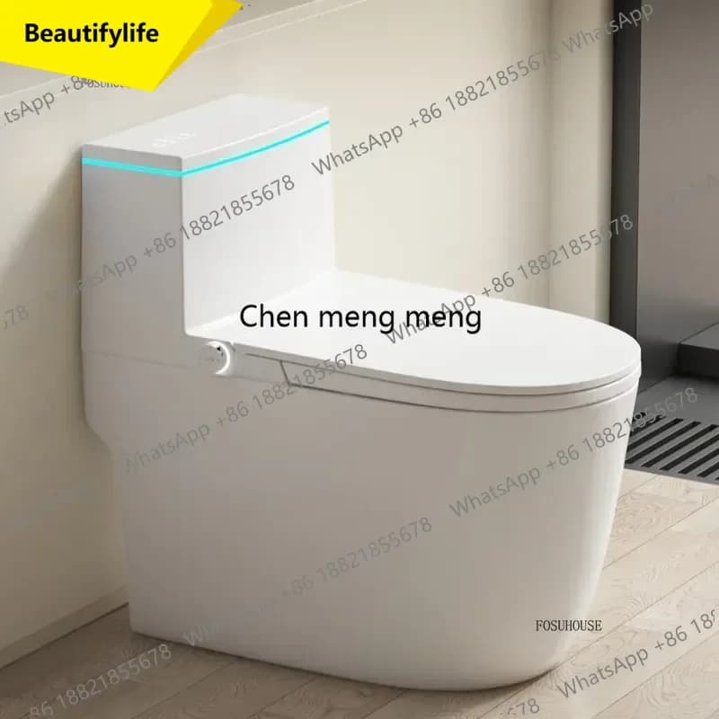 A17 Smart Toilet For Home Bathroom, Ceramic Toilet With Siphon, Semi-intelligent, Water Pressure Limit, Without Electric Connection