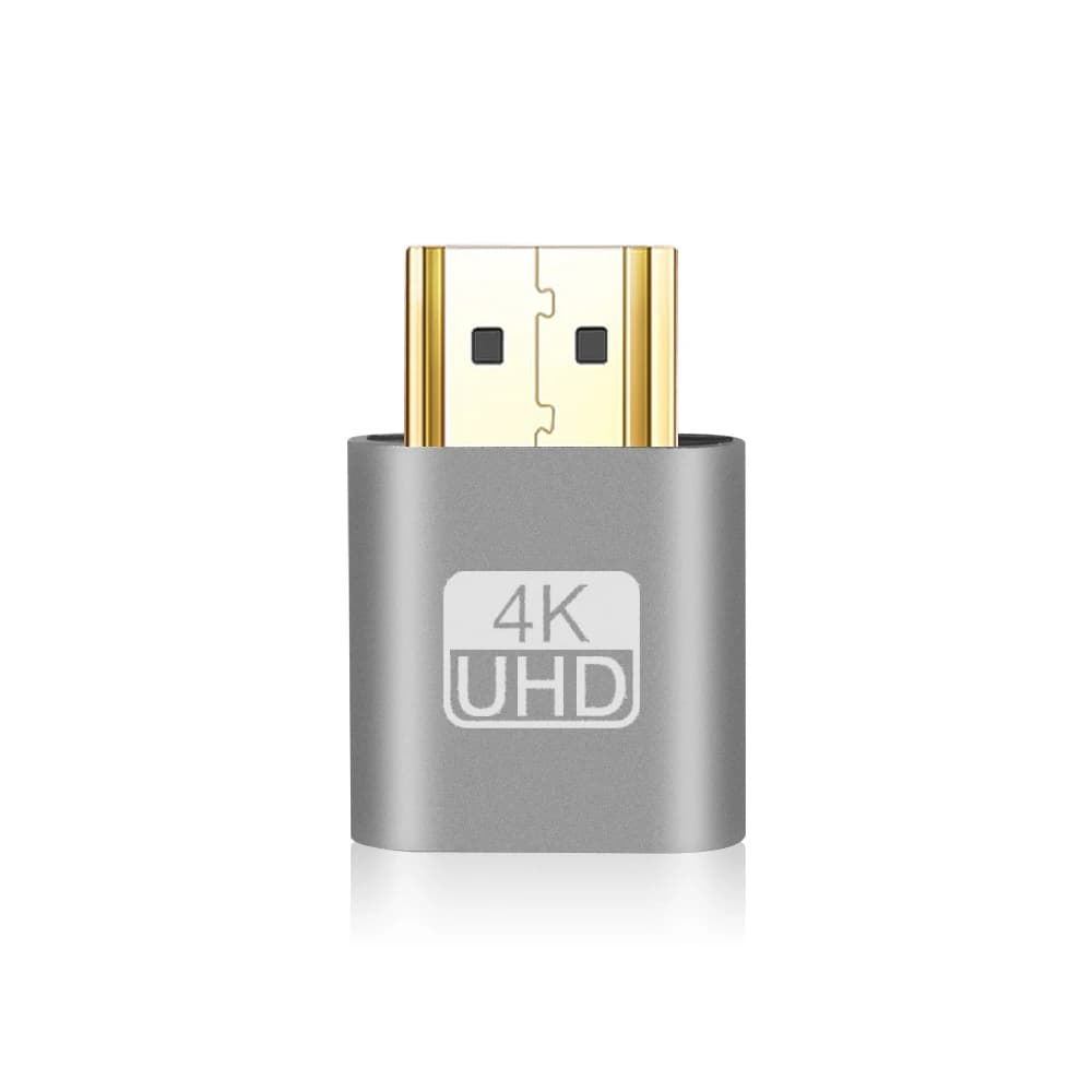 HDMI 4K 1.4 DDC EDID Virtual Display Adapter, Display Fantasm Without Screen, Video Card Dummy Plug