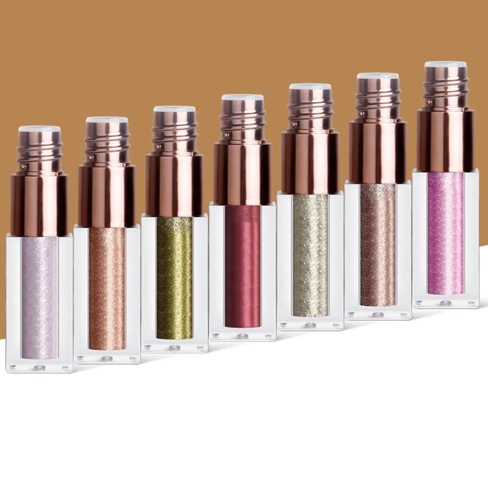 Ombretto Glitterato Luminoso per Occhi, Palette Olografica Brillante Liquida per Donne