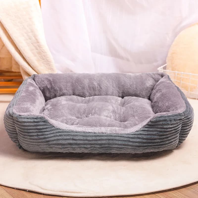 Letto per cani in peluche Cuccia rettangolare Cucciolo di gatto Divano letto Casa per animali Letti caldi invernali Cuscino per cani di piccola taglia