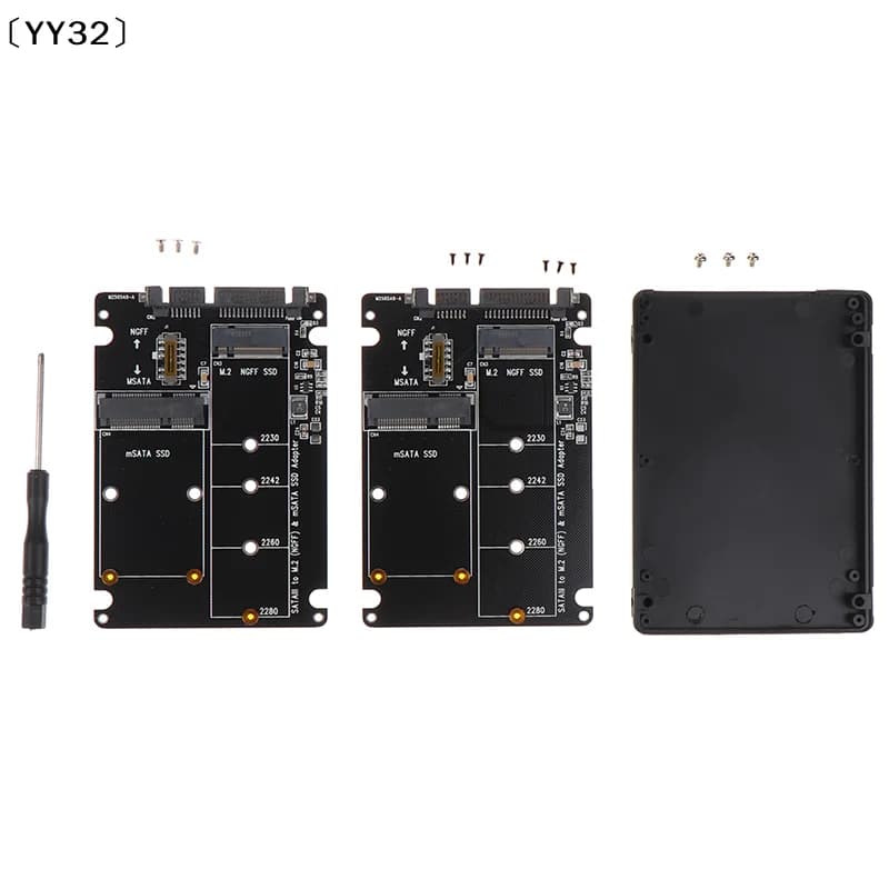Box esterno per HDD da NGFF a SATA 3, scheda adattatore protocollo M.2 SATA per SSD MSATA〔YY32〕