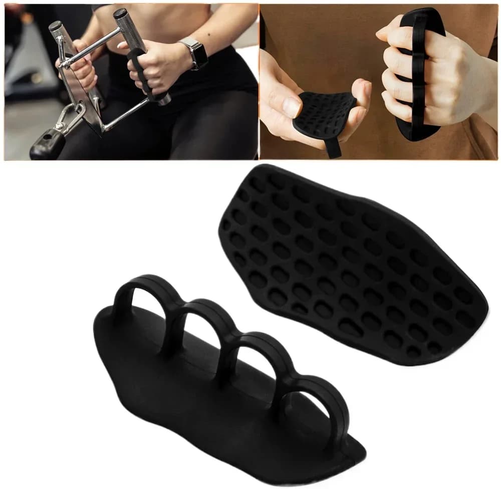 2PC Hand Grip Strength Trainer Gym Pull Grip Cross Training Palm Grip Handle Finger Trainer Fitness Rubber Gloves