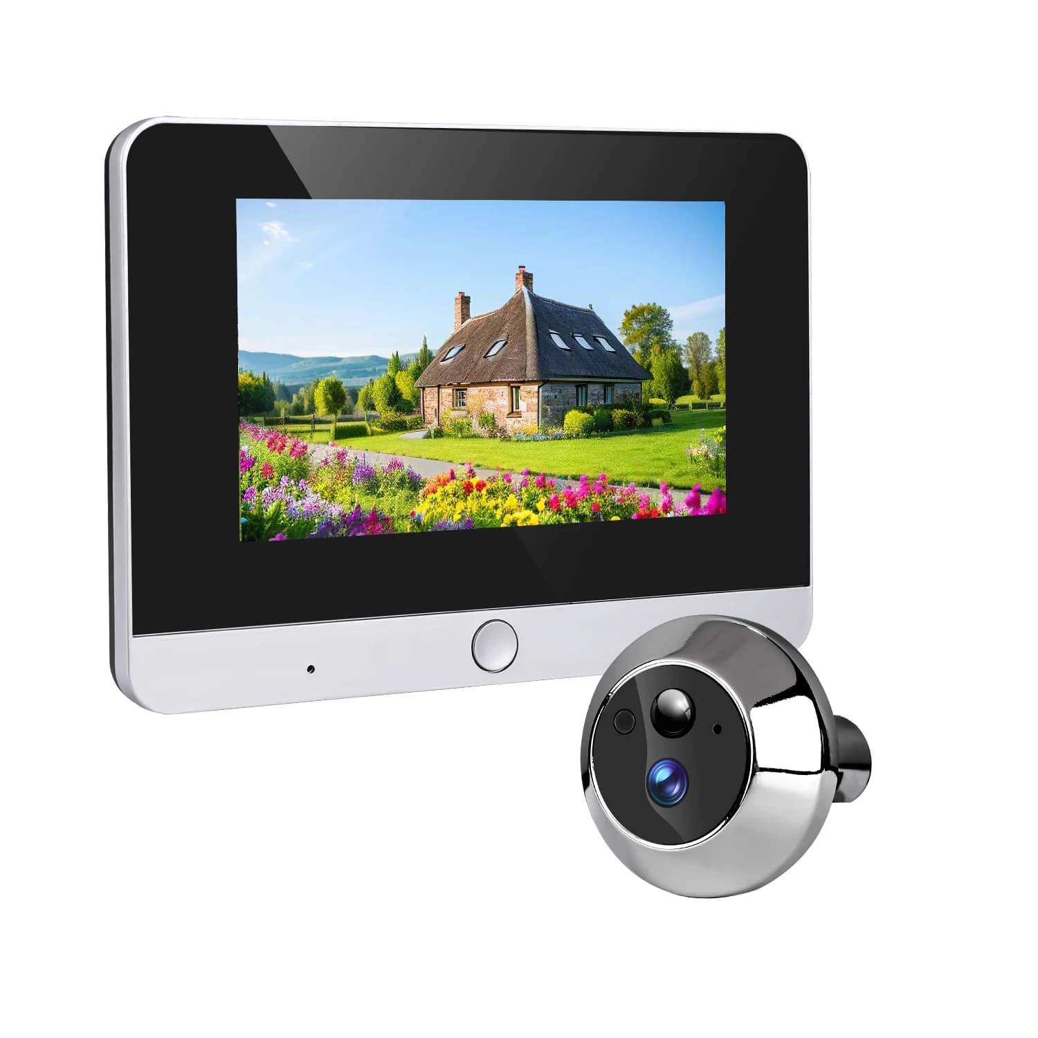 5 inch high-definition IPS LCD Wifi Peephole Video Doorbell HD1080P image 140° Wide angle 600PD