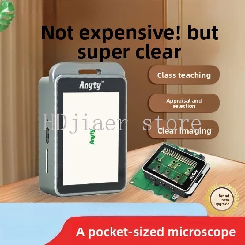 Microscopio ad Alta Magnificazione per Studenti: 3R-MJL02 in Lega di Alluminio, Rilevatore Portatile a Doppia Luce LED per Gioielli/Ceramica