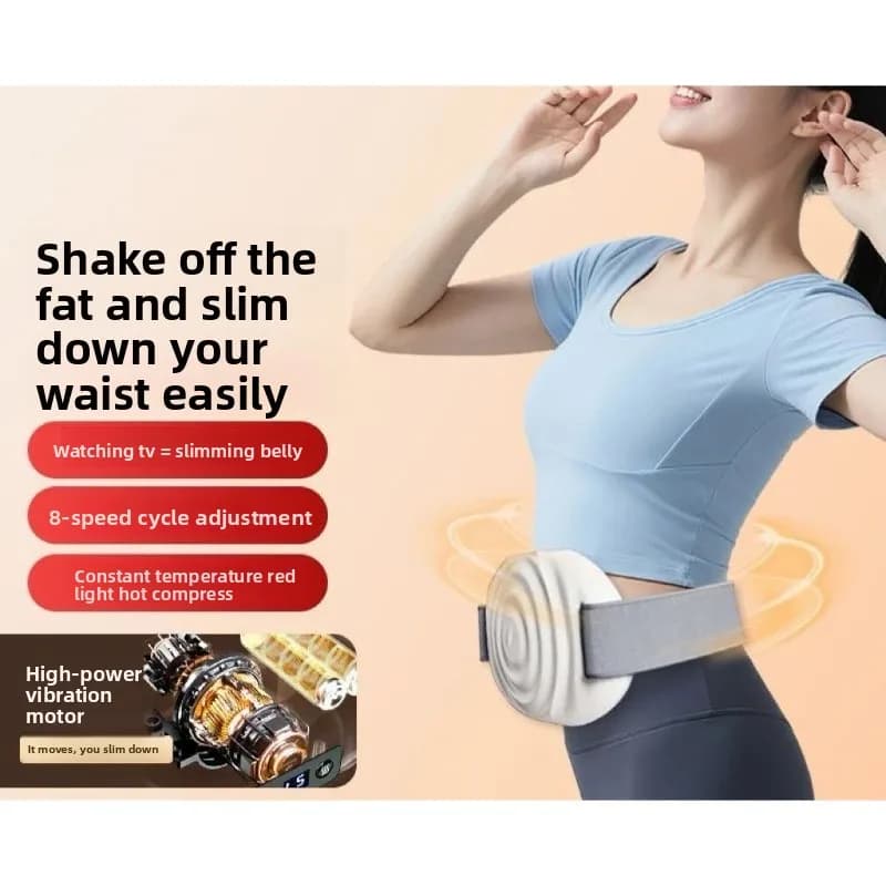 Home Weight Loss & Body Shaping Device, Vibration Massage Slimming Belt, Portable Fitness Vibration Plate Equipment，Fitness