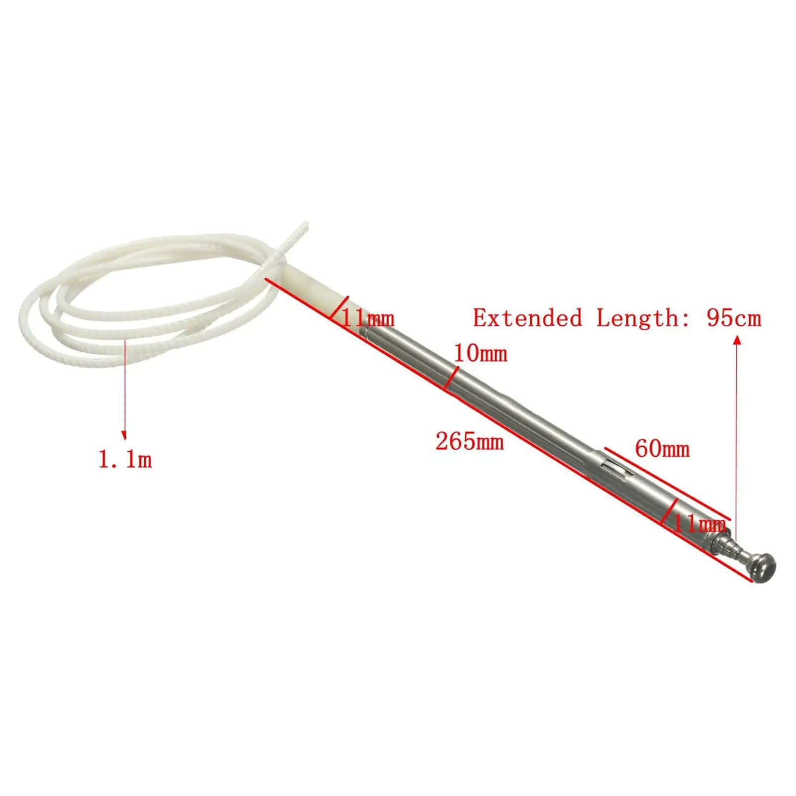 ZPN-01407 Asta dell'antenna automatica Mastro AM Segnale FM MR 252201 Adatto per la sostituzione dei pezzi di ricambio Mitsubishi Pajero Premium facili da installare