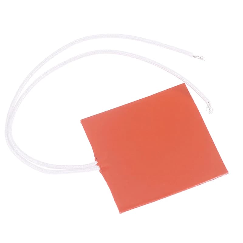 *。 Nuovo Pad Riscaldante in Silicone da 10W 12V, Tappetino Riscaldante Piatto Impermeabile, Adesivo per Stampante 3D