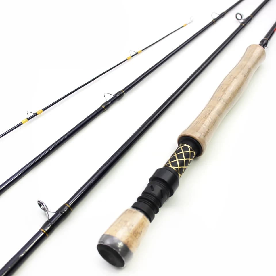NUNATAK Canna da pesca a mosca Canna da trota dura 4 sezioni 5/6 7/8 Canna telescopica Canna ad alto tenore di carbonio Canna leggera Canna da viaggio Canna da flusso
