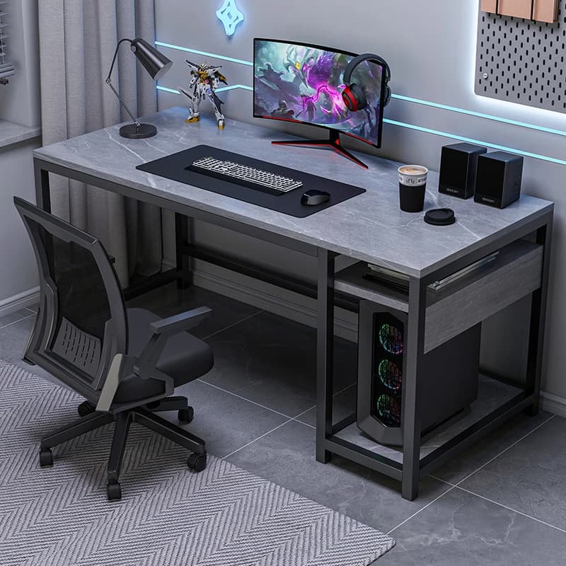 Scrivania da ufficio minimalista per computer, espositori di design, artigianato, camera da letto, scrivania da ufficio, scrivania da gioco moderna, mobili alla moda