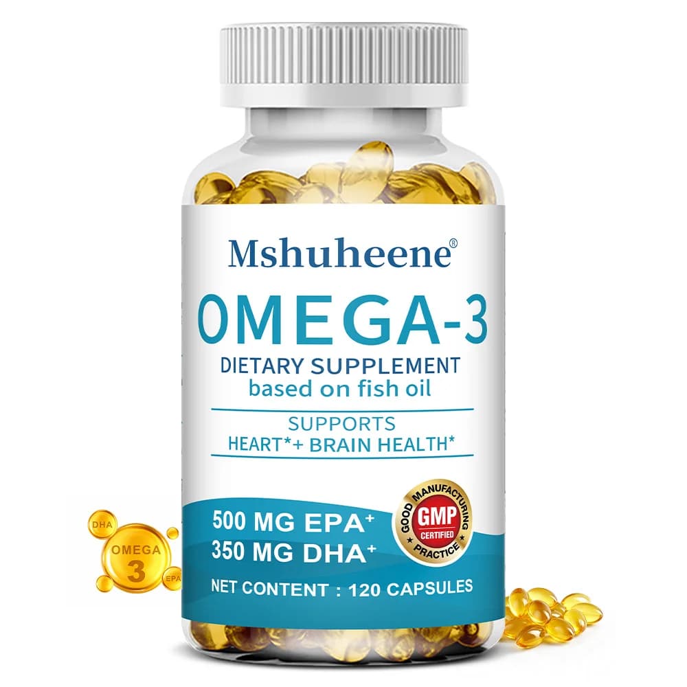 Omega 3 a Tripla Concentrazione in Capsule Morbide - EPA DHA, Allevia la Fatica di Cervello e Articolazioni, Supporto per Cuore, Occhi e Sistema Immunitario, Alta Assorbenza