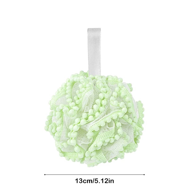 Soft Mesh Bath Sponge Balls Skin Cleaning Brush Shower Puff Body Cleaner Exfoliating Scrubbers Bath Flower Bathing Accessories