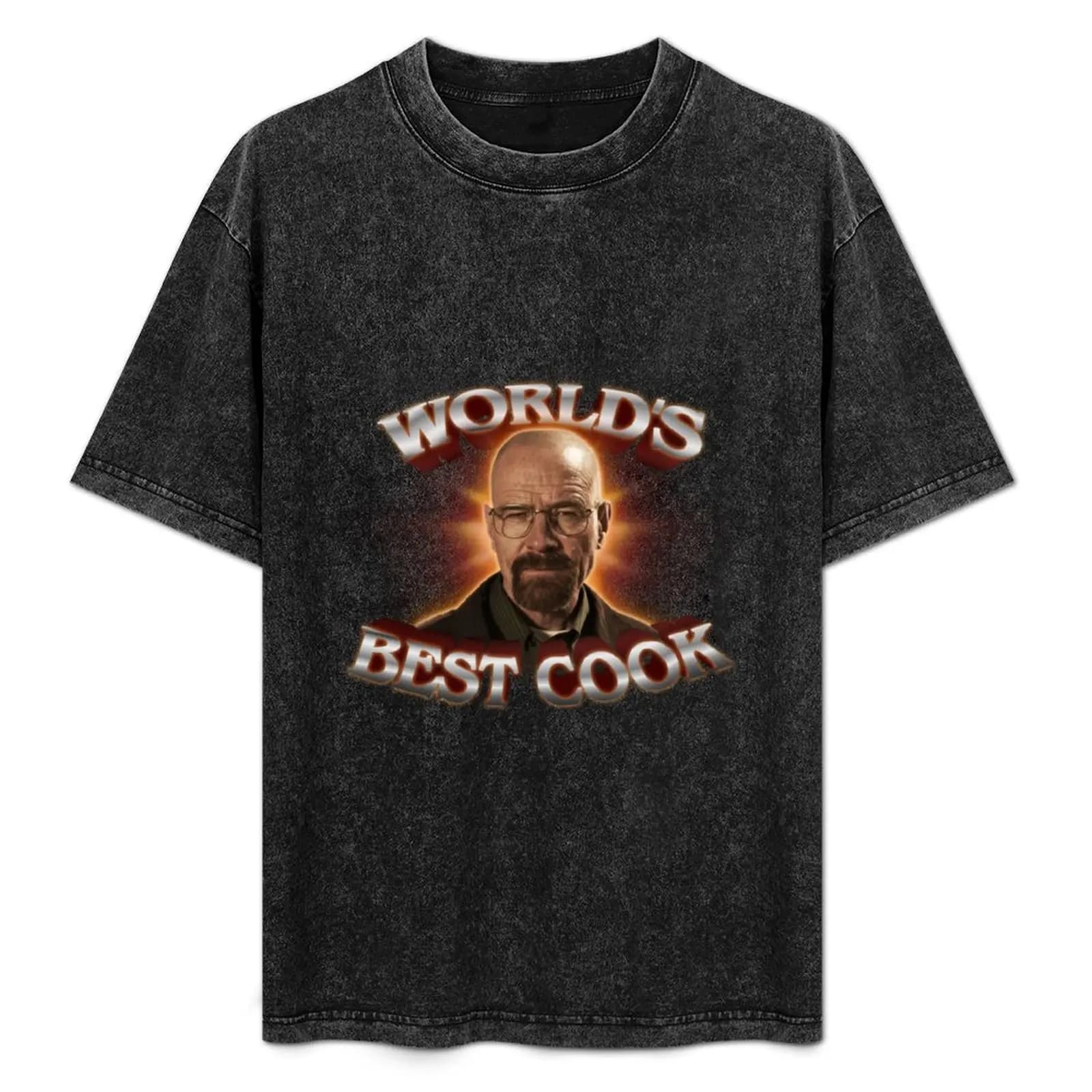 World's Best Cook Walter White Breaking Bad Design T-Shirt Basic Solid Color Casual Tee Shirt