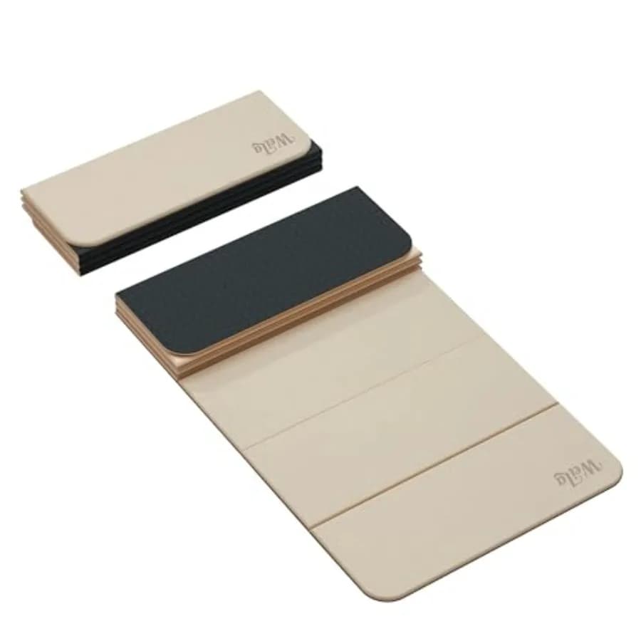 Tappetino pieghevole per esercizi yoga 71"L x 24"W, tappetino POE leggero e inodore per fitness domestico e allenamenti in palestra, antiscivolo da 1/4 di pollice