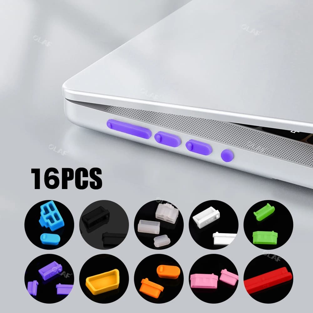Universal Notebook Usb Silicone Anti Dust Plug16pcs Laptop Dustproof Stopper Dust Plug Usb Computer Interface Waterproof Cover