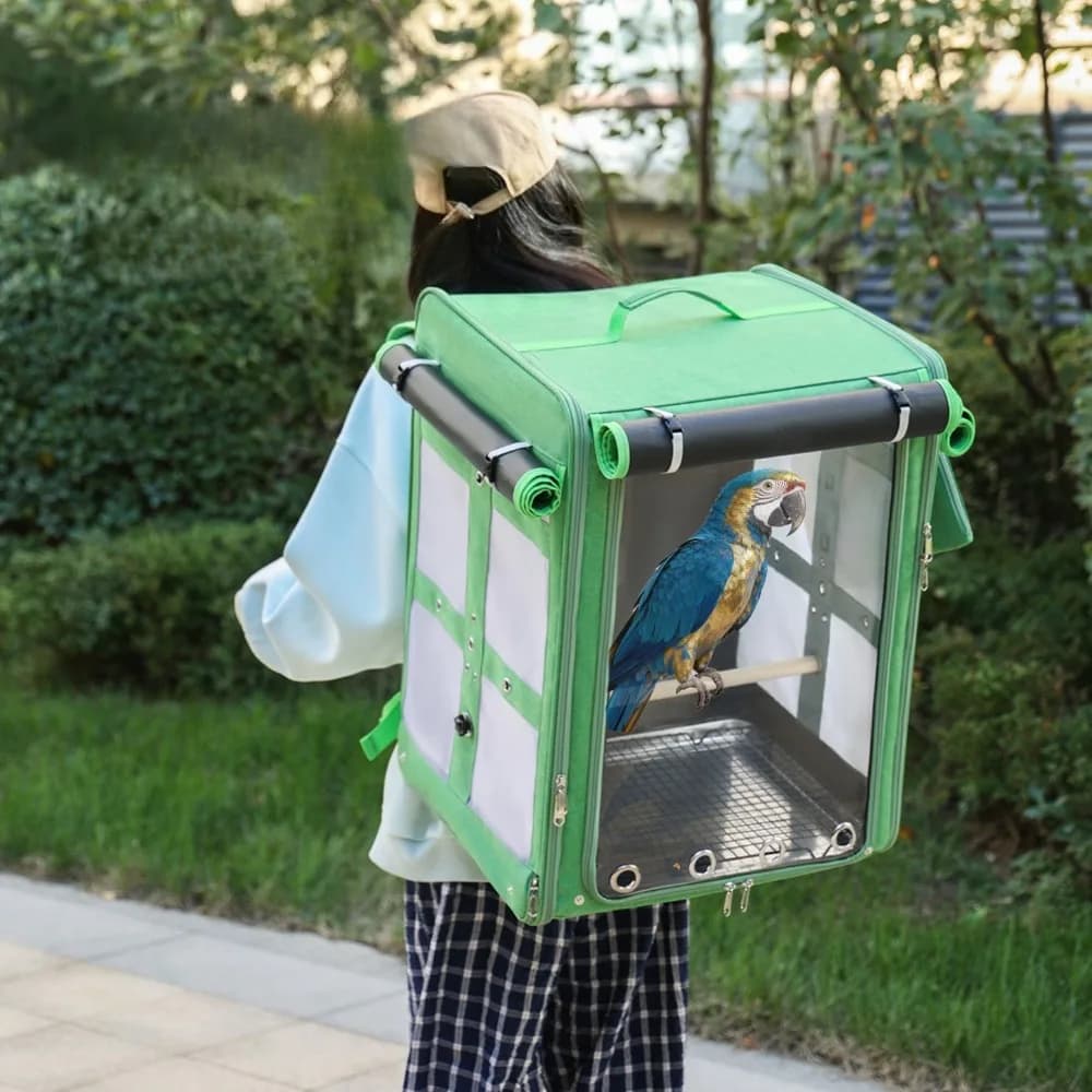 Parrot and Phoenix Pet Bird Bag Cages Sunscreen and Warmth Portable Outdoor Birdcage Breathable Pet Products Accessories