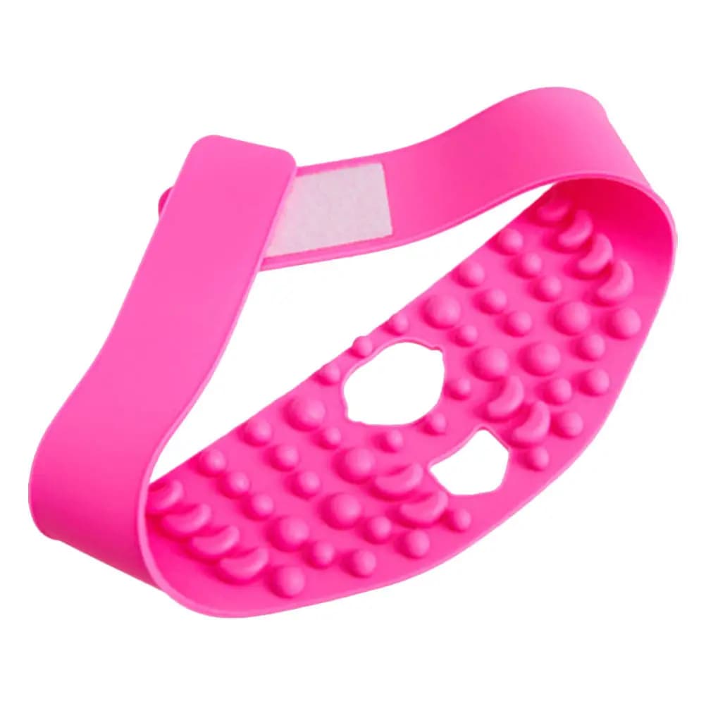 V-Silicone Mask for Face Lifting, Mint Strap, Double Mint Removal, Collo Raxing Mask, Viso Modeling, Reusable Silicone Mask