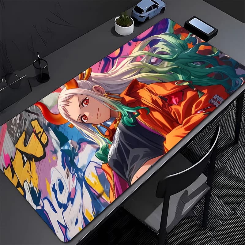 ONE PIECE Yamato Mousepad Nuovi Tappetini per mouse Tappetino per tastiera Tappetino per mouse Gamer Morbido Tappeto per ufficio Tappetino per tavolo Desktop PC Anime Tappetino per mouse grande