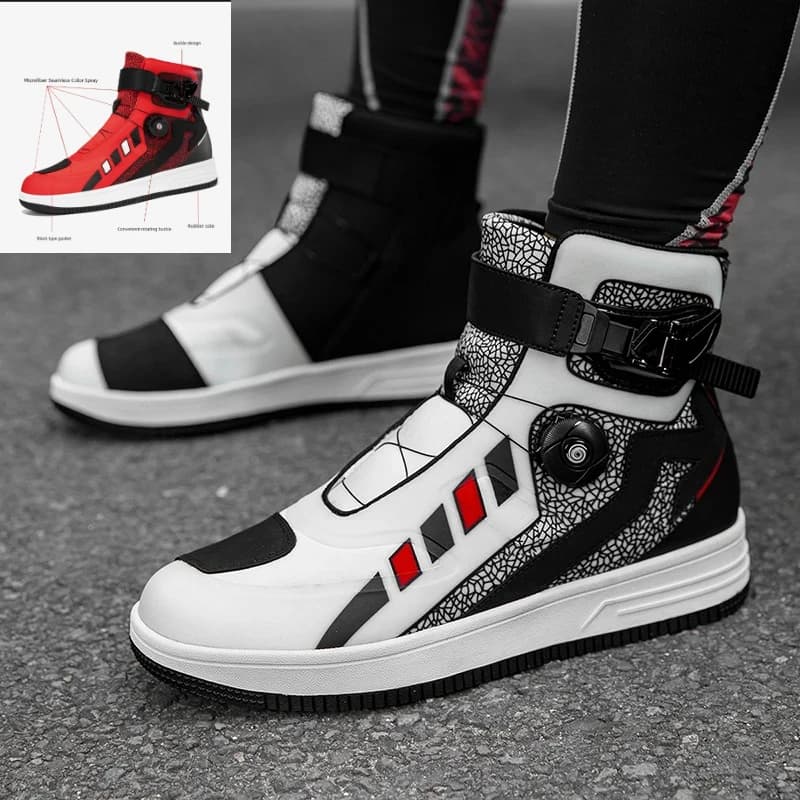 Motorcycle protective riding boots new unisex four season high top anti slip wear-resistant comfortable off-road cycling boots