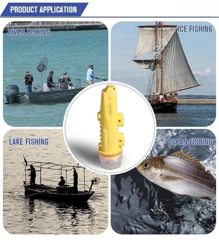 Boa di Tracciamento AIS Gialla Impermeabile per Reti da Pesca, Alimentata a Energia Solare, in Plastica, Forniture Marine