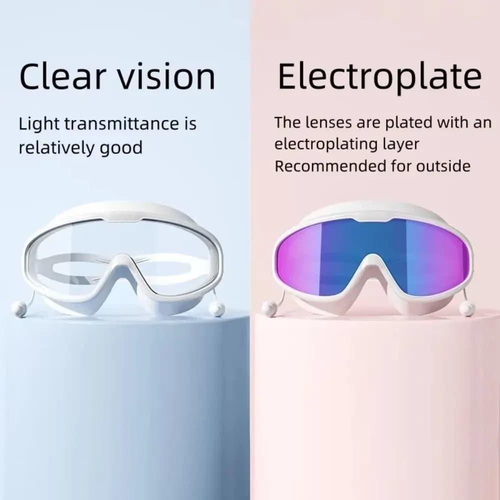 Occhialini da Immersione Antiappannamento in PC, Impermeabili, Anti-UV, con Ampia Visuale HD, Protezione UV per Nuoto e Piscina