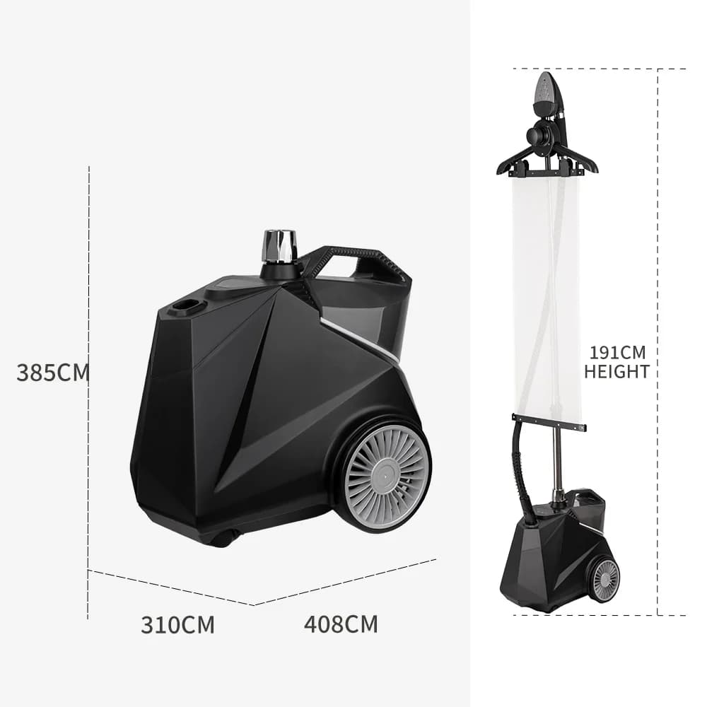 Negozio di abbigliamento nuovi vestiti verticali appesi a vapore ferro da stiro a vapore elettrico bluetooth a vapore