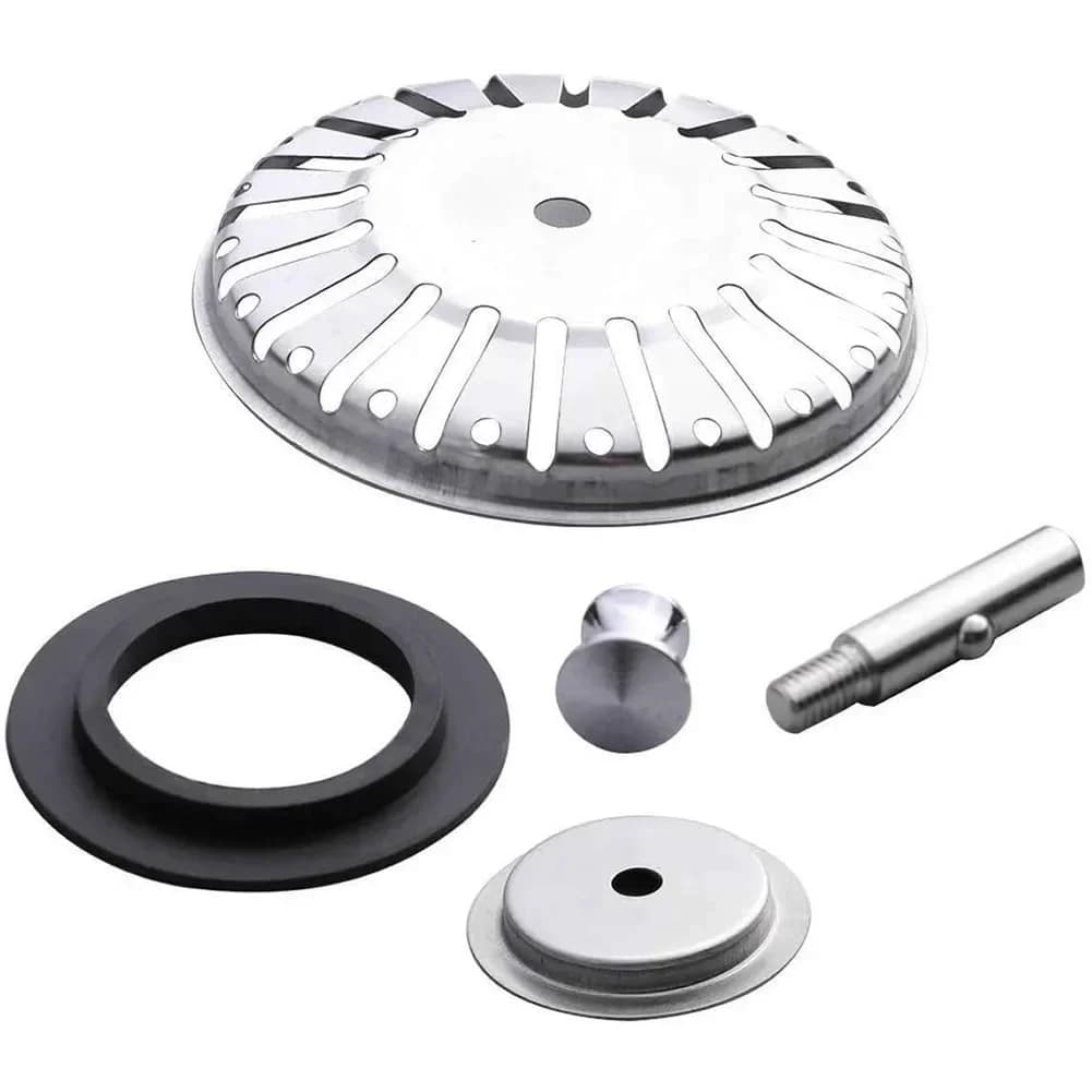 Tappo per filtro in acciaio inossidabile da 84 mm Tappo per lavello da cucina Tappo per tappo per lavandino per lavabo Scolapiatti Cestello per lixiviazione Tappo per scarto