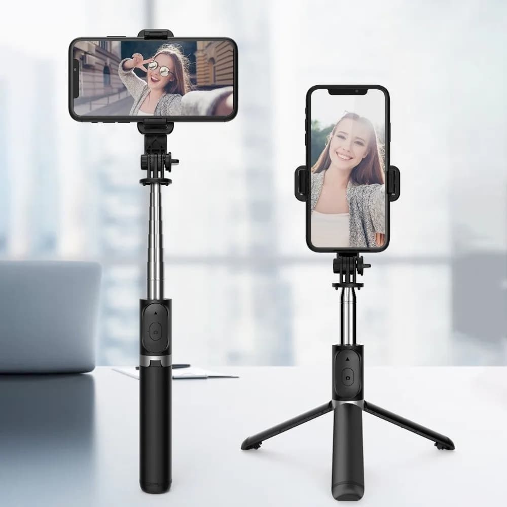 Selfie Stick for Phone with White Filling Light Portable Tripod Bluetooth selfie adjustable light for home